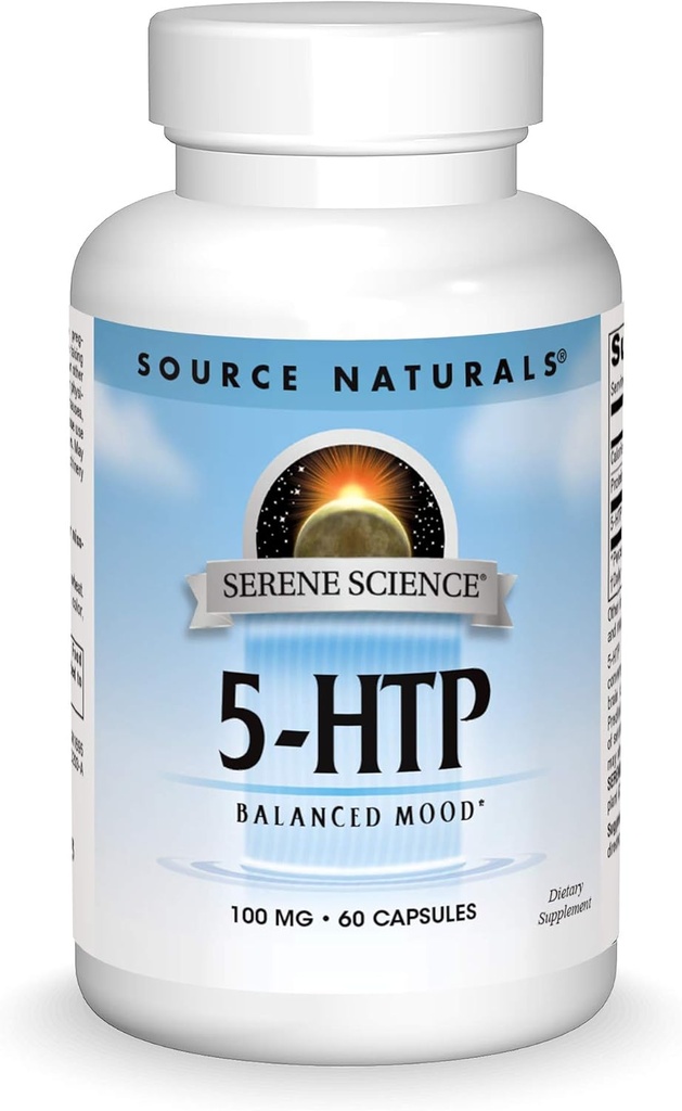 מקור Naturals Serene Science 5HTP 100 מ"ג - 60 קפסולות