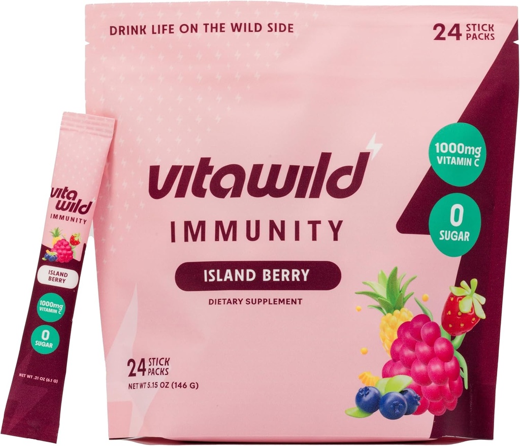 Immunity + hydrotion אלקטרוליט משקאות | Elderberry & Zinc Immune Support hydrotion Packets | ויטמין C 1000mg | Immune Support Supplement