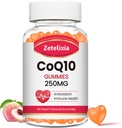 CoQ10 Gummies, 5X Better Absorption Coenzyme Q10 עבור אנרגיה סלולרית ותמיכה אנטי-חמצן, 60