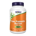 Now Foods Supplements, Saw Palmetto Berries (Serenoa repens) 550 מ"ג, Men's Health *, 250 קפסולות Veg