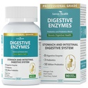 800 מ"ג Enzymes for Men and Women with Probiotics & Organic Prebiotics, 8 Key Enzymes, Protease, Amylase & Lipase for Bloating, Gas Relief, Non-GMO | 90 קפסולות