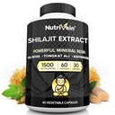 Acvein Premium Pure Hilajit עבור גברים ונשים - 1500 מ"ג - 60 קפסולות - Powerful Resin Extracted with Irish Sea Mossss, Tongkat Ali, & Ashwagandha - Vitality, Clarity, & Performanceful Resin הפקה