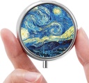 Mini Pill Box, Small Pill Box, Portable Pill Box, Sweet Pill Organer עבור ויטמינים, תרופות, שמן דגים ותוספים (Blue Moon)