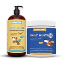 WONDER PAWS אומגה Max Fish Oil Plus Daily Multivitamin Chews - for Dog Joint Health, Skin Moisture, Immune System Support & Daily Wellness - אומגה מקס 16 אוונסרס - Multivitamin 60 צ'יפס