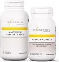 Integrative Therapeutics Bundle עם Active B-Complex, 60 קפסולות ומגנזיום Glycinate Plus, 120 טבליות - Active B-Complex כדי לתמוך במטבוליזם אנרגיה * - תמיכה בבריאות המוח, בריאות הלב ועצב