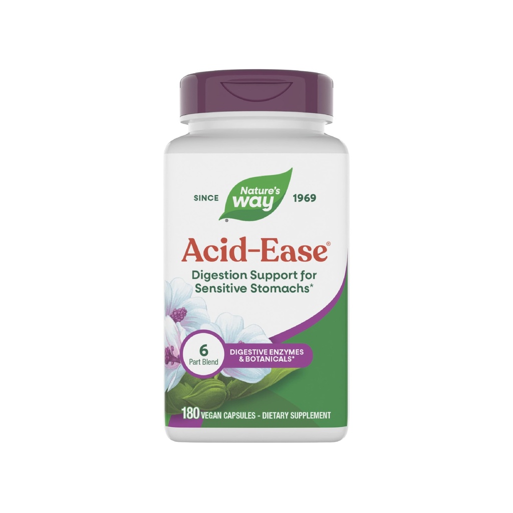 Nature's Way Acid-Ease Digest פורמולה, תוסף תמיכה תזונתי עבור Stomachs רגיש*, 180 קפסולות טבעוניות
