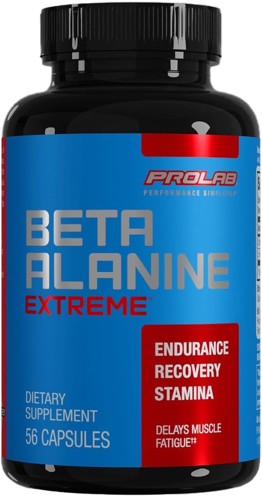 Prolab Nutrition אלן Betaine Extreme עם Carnosyn, 3200mg High Potency, Boosts Workout Endurance & Delays Fatigue (56 Caps)