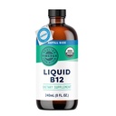 Vimergy נוזל B12 Refill - Fast-Absorbing Brain Support - תוסף תמיכה באנרגיה - USDA מוסמך אורגני, טבעוני, Non-GMO - 240 משרתים (240 mL)
