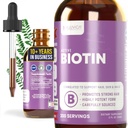 Rejuvica בריאות Active Biotin - תוסף ביוטין נוזלי מתקדם - 5000mcg Support Hair Skin & Nails