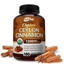 NutriFlair אורגני Ceylon Cinnamon (100% מוסמך אורגני Ceylon Cinnamon) 1200 מ"ג עבור המשרתת, 180 קפסולות - Joints, Inflammatory, Antioxidantantantantantantantantant.
