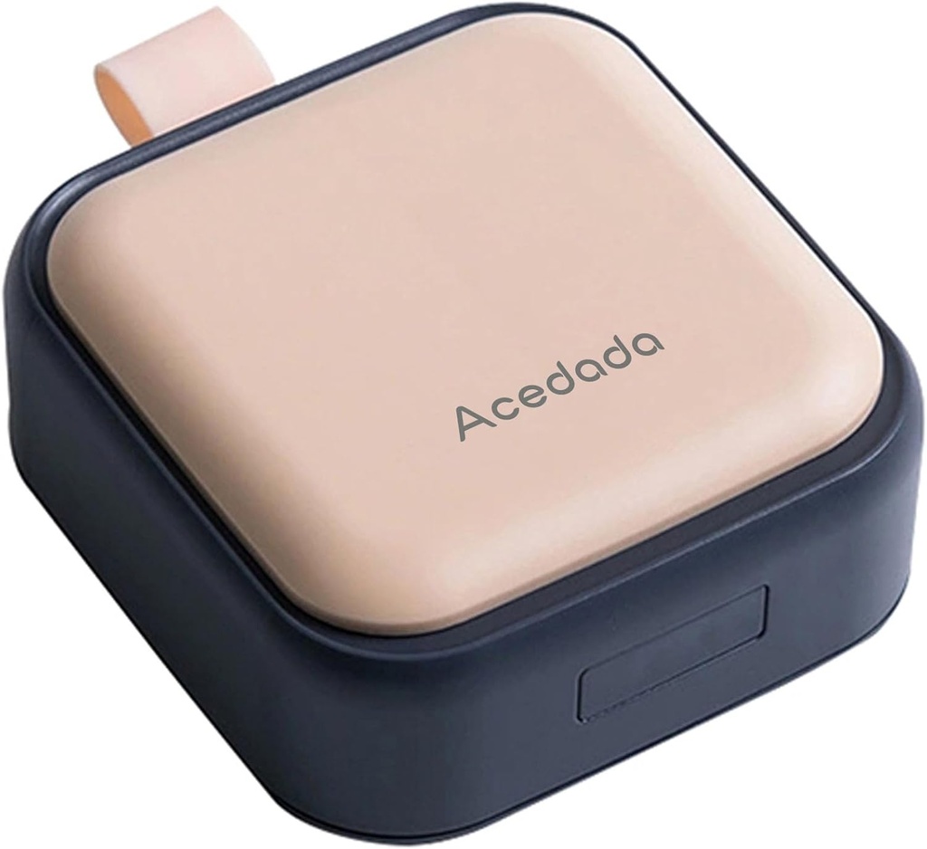 Small Pill Case Sweet, Pill Box - Acedada Travel Daily PillPSKer, Portable Pretty Container for Purse Pocket, קומפקטי תרופה הולדר עבור ויטמינים, שמן דגים, תוספים, ורוד