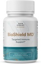 Sun COAST SCIENCES BioShield MD מ- Premium Immunity Support with ויטמין C, ויטמין D, Zinc, for Focus, Clarity, Joints Healthy andשרירים Recovery (60 קפסולות)