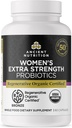 תזונה עתיקה regenerative אורגני מוסמך Probiotics עבור נשים, כוח אקסטרה של נשים Probiotics נשים, בריאות עיכול ותמיכה מערכת החיסון, 25 מיליארד CFUs * Per משרת, 60 הרוזן