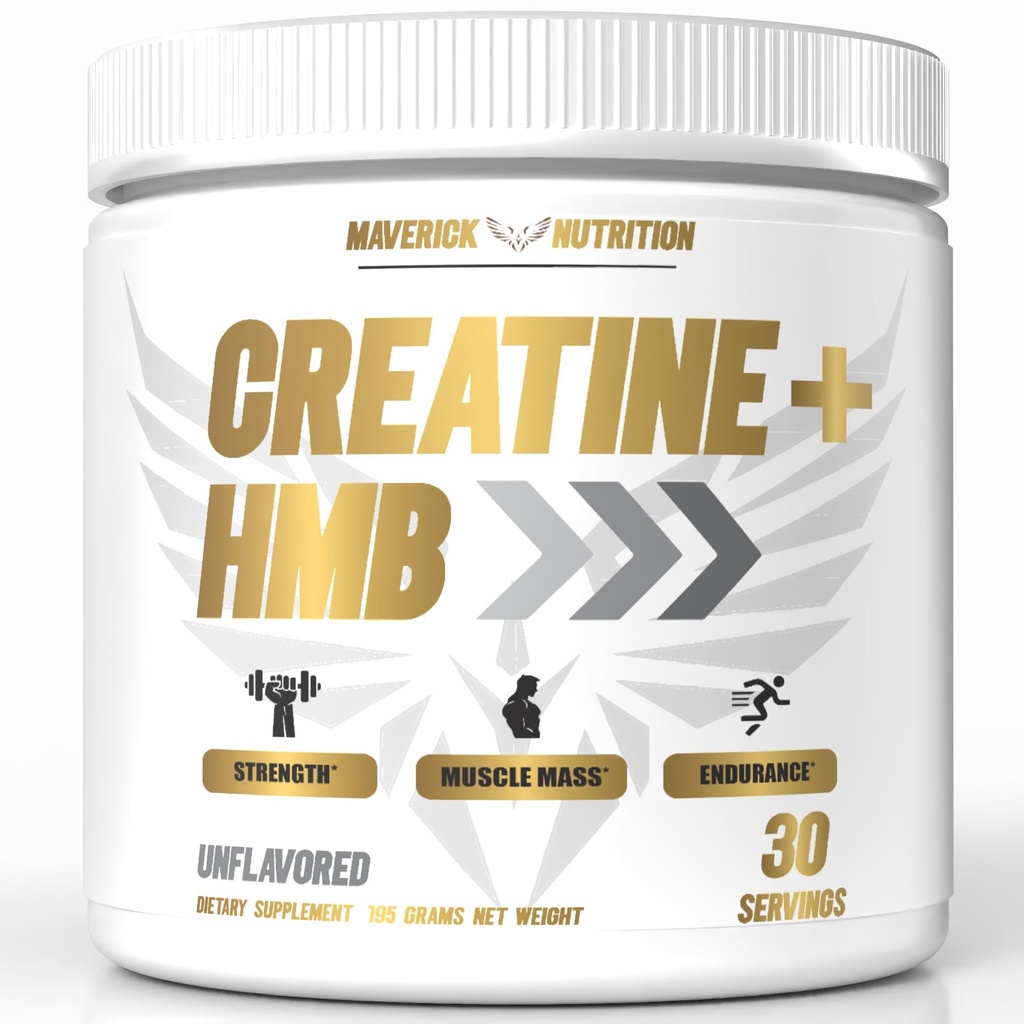 Creatine HMB - אבקת קריאטין לגברים - אבקת קריאטין - תוסף קריאטין - קריטין לגברים - HMB Creatine - אבקת HMB - קריטין - Creatine Monohydrate - 30 משרתים - Unflavored