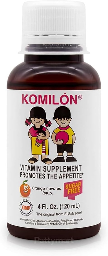 Komilón-Dietary תוסף 4fl oz- ויטמינים וחומרים מזינים para Estimula el apetito en los niños