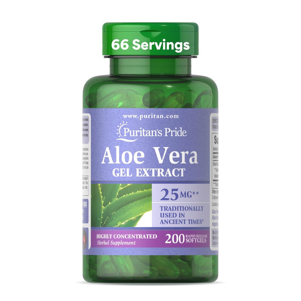 הגאווה של פוריטאן Aloe Vera לחלץ 5000 מ"ג-200 Softgels