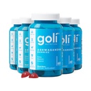 Goli Ashwagandha & ויטמין D Gummy - 300 הרוזן - מעורב ברי, KSM-66, טבעוני, צמחי מבוסס, non-GMO, Gluten-Free & Gelatin חינם להירגע. שחזור. Unwind, Pack of 5