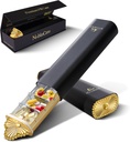 Premium Weekly Pill מארגנת, 7 ימים קומפקטית גלולה מקרה עבור Purse, Light Weight Gold אלומיניום Box עבור ויטמינים, תרופות, תוספי מזון, תוספי מזון יוקרה