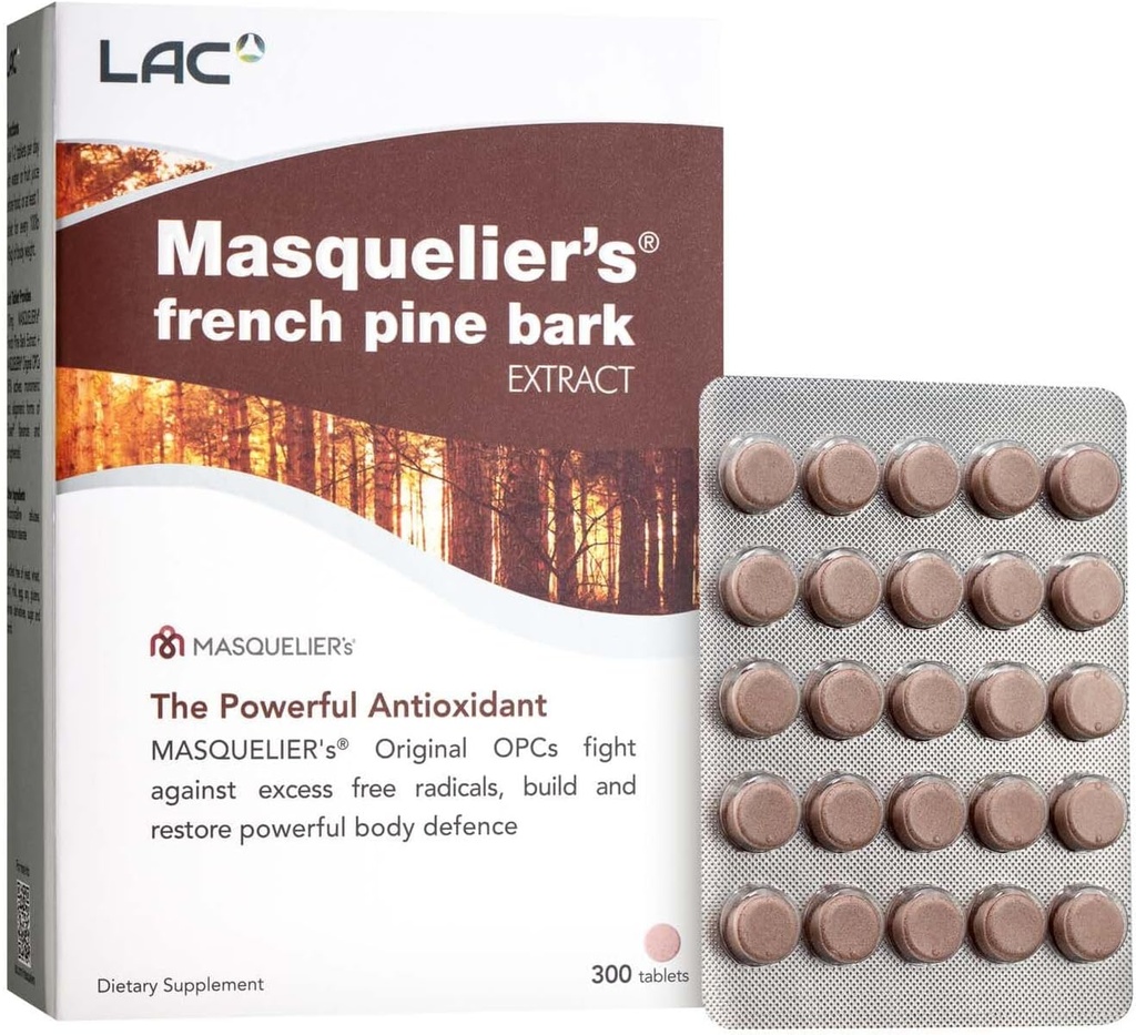 LAC Masquelier's French Pine Bark Extract (300 טבליות)