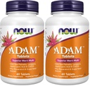 עכשיו תוספים, ADAMTM Men's Multivitamin עם Saw Palmetto, Lycopene, Alpha Lipoic Acid ו CoQ10, Plus Natural Resveratrol & Grape Seed Extractd Extract, 60 טבליות (Pack of 2)
