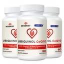 Ubiquinol CoQ10-600 מ"ג-Softgel, Active Coq10 Ubiquinol תוסף עם ויטמין E & אומגה 3, 6, 9, גבוה Absorption-Coenzyme-Q10, Antioxidant Powerful for Energy Production, Tested, 180 Count Count