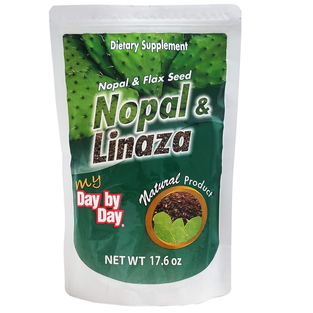 היום שלי ביום, Nopal ו Flax Seed, Natural סיבים, 17.6 Oz, Bag