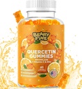 Quercetin with Bromelain Gummies - ויטמין C + Zinc & ויטמין D3 - תוספת כוח Immune תמיכה Booster - 60 חניכיים Quercetin - מיוצר בארה"ב
