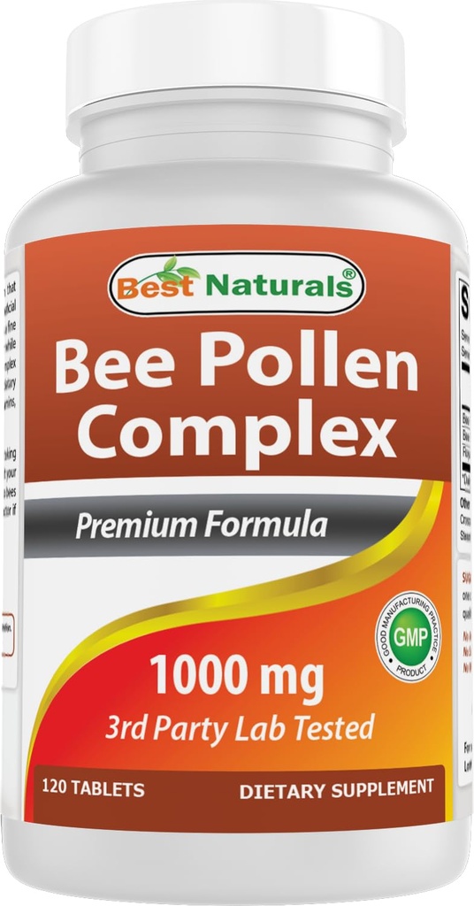 Best Naturals Bee Pollen Complex 1000 מ"ג 120 טבליות