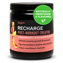 LEGION Recharge Post Workout drink - Micronized Creatine Monohydrate Natural Post Workout Recovery - שריר בונה & Recovery Booster Post Workout תוספים (Strawberry Lemonade, 30 משרתים)