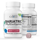 Bariatric Choice My Bariatric Chewable Multivitamin עם Iron & 300 מ"ג Calcium, ברי (120ct)