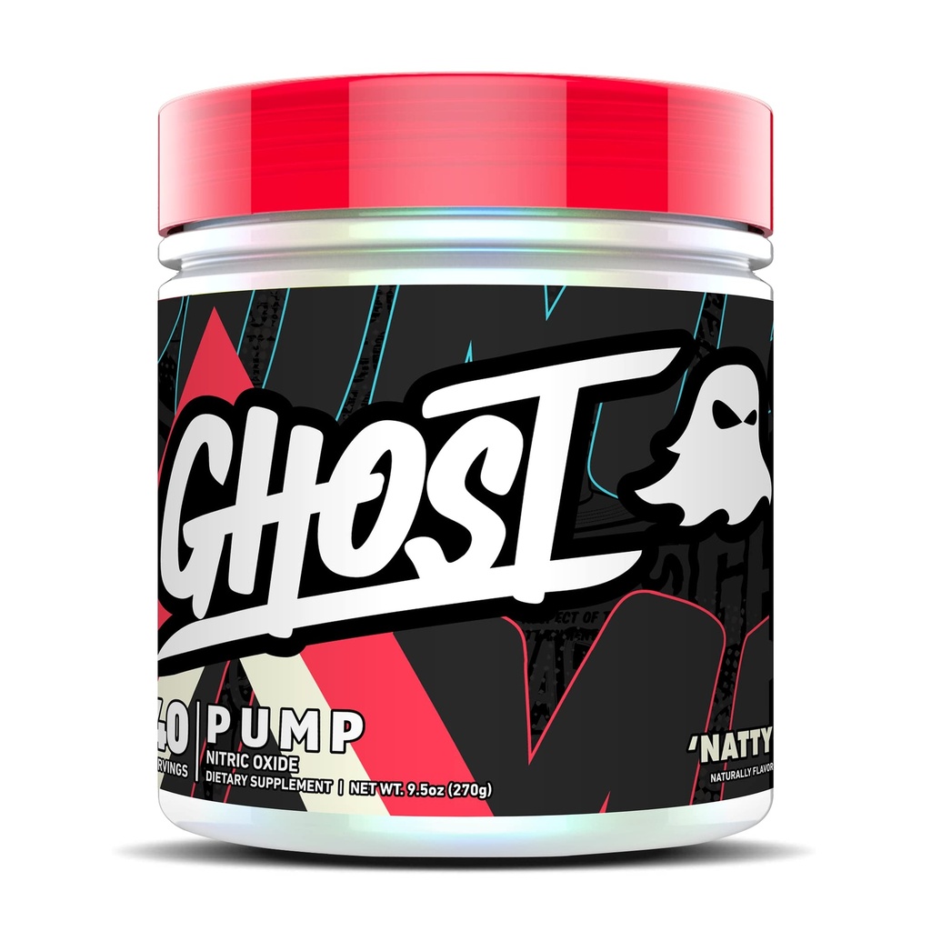 Ghost Pump Nitric Oxide אבקת, נטוי - 40 משרתים - סוכר & Stim-Free Pre-Workout תוספים - L-Citrulline, Arginine Nitrate & L-Glutathione - Soy & Gluten-Free, טבעוני