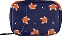 Pill Box Sweet Fox 7 Day Pill Case Travel Pill Productionser Bag with Zipper Portable Weekly תוסף ל-Holder Pouch Bag