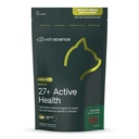 VetriScience בכיר 27+ Active Health Chews, Nu Cat Daily Multivitamin עבור חתולים מבוגרים, ויטמינים מאוזנים, מינרלים ואנטיoxidants, תמיכה בריאה ובטיחות, דגים, 30 הרוזן