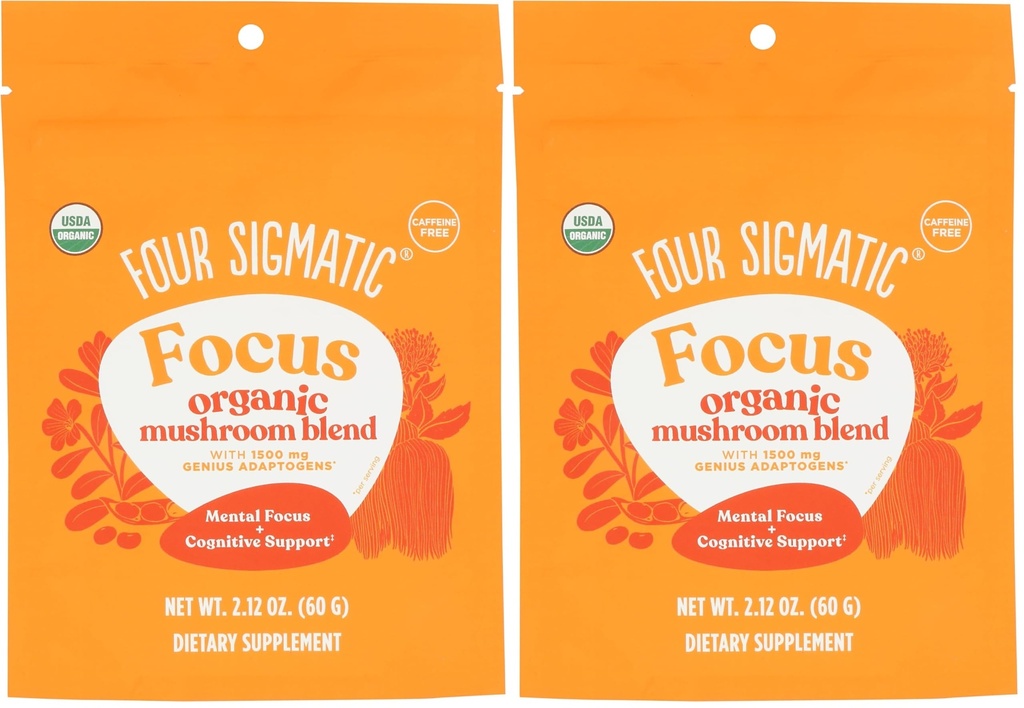 Four Sigmatic Focus Band 7 Superfoods Fitogen Mix with Lion's Mane, Cordyceps, Rhodiola, Bacopa & Mucuna | Productivity & Creative Support