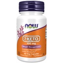 עכשיו תוספי מזון, 7-Keto (DHEA Acetate-7-one) 100 מ"ג, ניהול משקל *, 60 קפסולות Veg