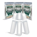 Wananfu Pre-Separated קפסולות ריקות 0 Vegetarian (1000 Count), Clear Fillable Veggie גלולות קפסולות בגודל 0 עבור ביצוע תוספי משלך