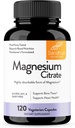 המגנזיום של סנדו (Sandhu's Magnesium Citrate High Absorbable Gluten), Soy Diary Free No Fillers 120 קפסולות צמחוניות