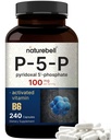 NatureBell P5P ויטמין B6 100 מ"ג עבור משרת, 240 קפסולות | הפעילו את תוספי Pyridoxal 5 Phosphate - Essential Bs for Brain & Memory Health - Non-GMO