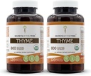 סודות השבט Thyme 2x120 קפסולות, עשויים עם קפסולות ירקות ו USDA אורגני Thymus Vulgaris Toni Effect (2x120 קפסולות)
