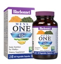 Bluebonnet Nutrition Mens One 40+ Whole Food Based Multiple, Men Multivitamin for Men 40+, Soy-Free, non-GMO, Gluten Free, Kosher, 60 קפסולות ירקות, 60 משרתים