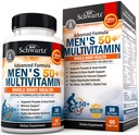 לאחר יום יומי Multivitamin עבור גברים 50 ומעלה - תוספת עבור תמיכה בריאות הלב - עם Zinc, A, B, C, D3, ויטמין E - עבור זיכרון ובריאות המוח - מיועד לבריאות הגוף כולו - 60 הרוזן