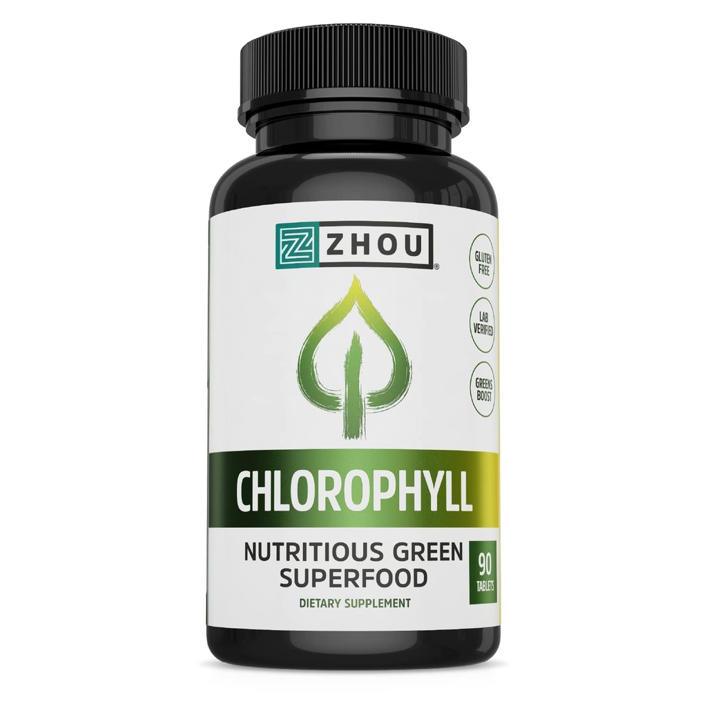 ג'ואו Chlorophyll טבליות - Chlorophyll גלולה תוספת לנשים וגברים, בריאות ובטיחות תמיכה, Daily Super Greens עם ויטמינים טבעיים מינרלים - 90 טבליות