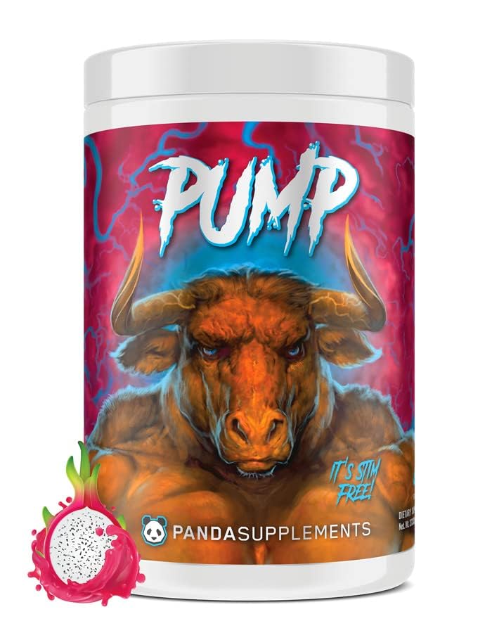 תת-קרקעית Bio Labs Panda Supps Pump, Pre-Workout, No-Clump Formula w/10G L-Citrulline Malate, Alpha GPC, Lions Mane,CognatiQTM,VasoDrive-AP 40 Scoops (Rainbo Dragonvi)