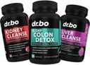 קולון, Kidney & Liver Cleanse Detox תמיכה תוסף - 15 יום Intestinal ניקוי גלולות & Probiotic for Bloating & Daily Constipation - Help Bladder Control, Urinary Tract & Gallbladder Health Health