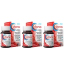 Dona Crystalline Glucosamine Sulfate, 750 Mg, גלולות תוספת משותפת עבור ברך נוחות ותמיכה בריאות משותפת, 750 Mg, 60 Count (3 Pack)