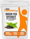 BulkSupplements.comgreen Tea Extraction - 50% Polyphenols תוסף EGCG - Gluten Free, 500 מ"ג עבור שירות, 250g (Pack of 1)