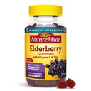 Nature Made Elderberry עם ויטמין C ו- Zinc, תוספת תזונתית לתמיכה ב-Immune, 100 חניכיים, 50 יום אספקה