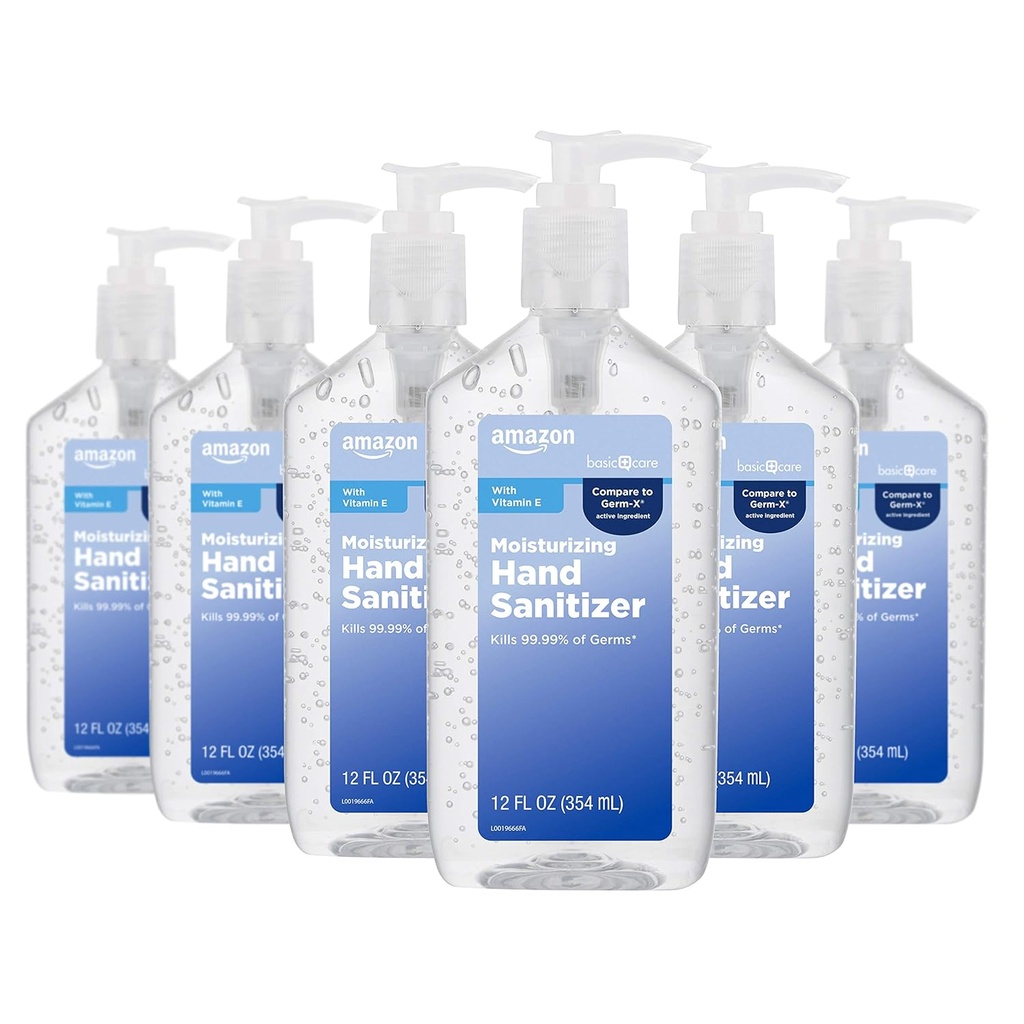 טיפול בסיסי - Original Hand Sanitizer 62%, 12 oz (Pack of 6)
