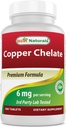 Best Naturals Copper Chelate 6 מ"ג ל- 360 טבליות