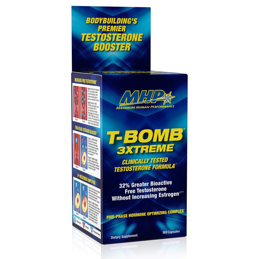 MHP T-Bomb 3xtreme קלינית נבדק, טסטוסטרון Booster לגברים, להגדיל את Libido, 168